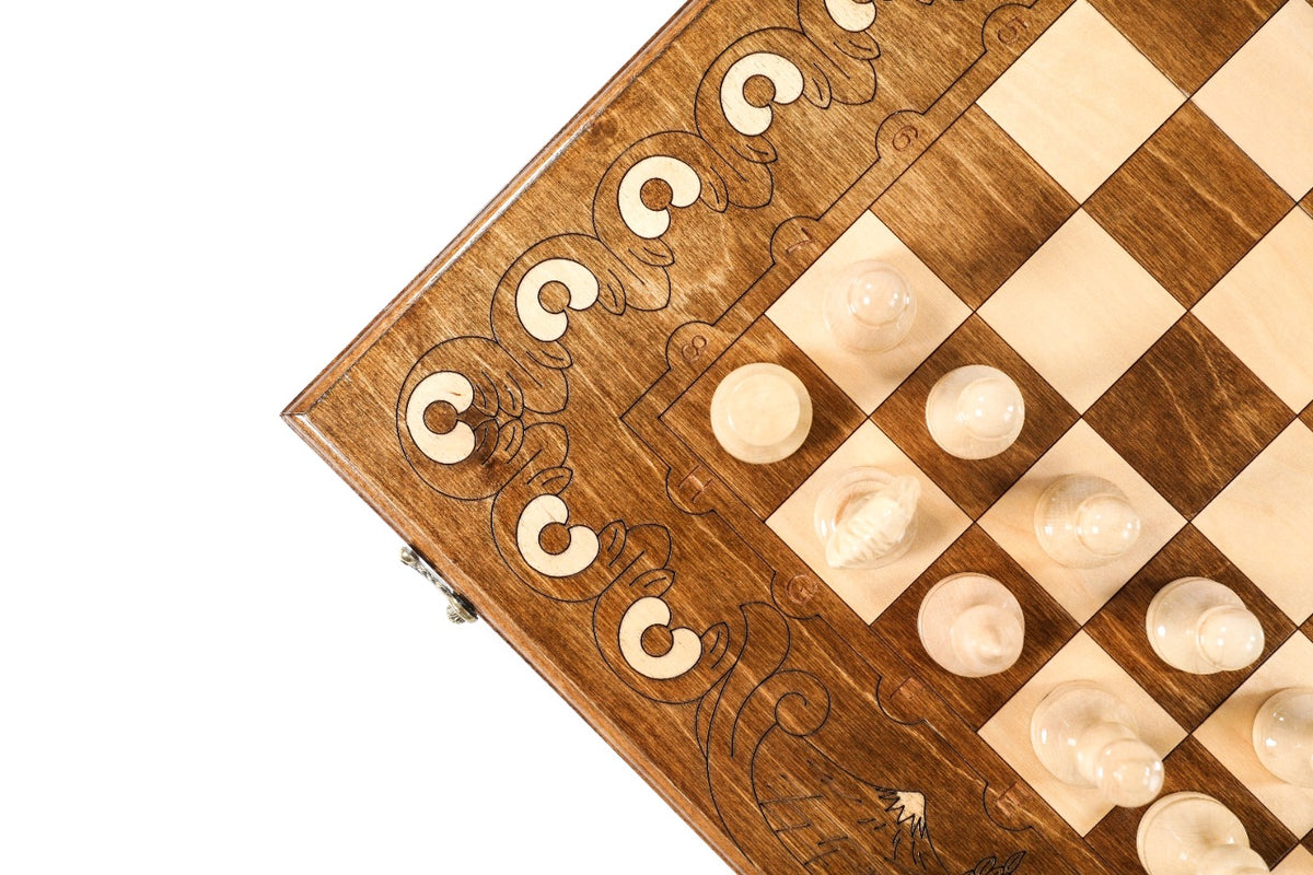 Handmade Wooden Chess Set with Mount Ararat, 60 cm - photo 12