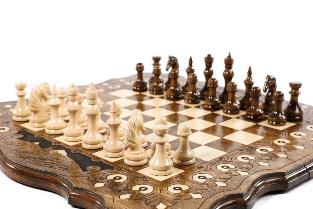 Handmade Wooden Chess Set with Mount Ararat, 60 cm - photo 2
