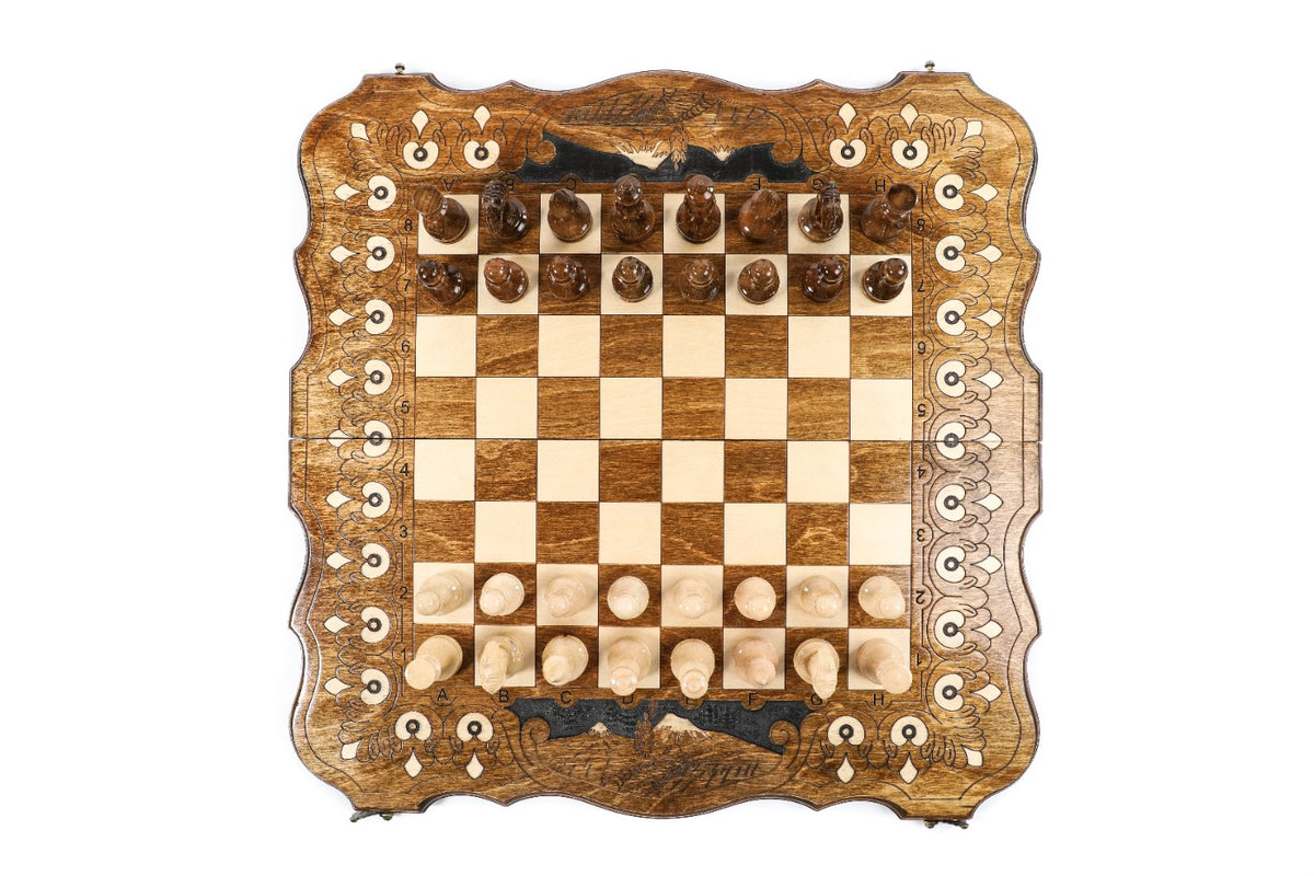 Handmade Wooden Chess Set with Mount Ararat, 60 cm - photo 4