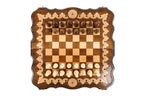 Handmade Walnut Chess and Backgammon Set with Eternity Sign, 60 cm - photo 6