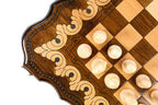 Handmade Walnut Chess and Backgammon Set with Eternity Sign, 60 cm - photo 12