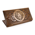 Handmade Wooden Backgammon Set with Lion, 60 cm (Model 11682)