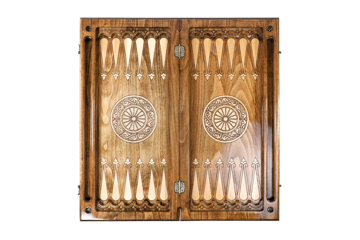 Handmade Wooden Backgammon Set, Classic Board, 70 cm - photo 12