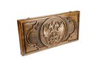 Handmade Wooden Backgammon Set with Russian Coat of Arms, 60 cm - photo 6