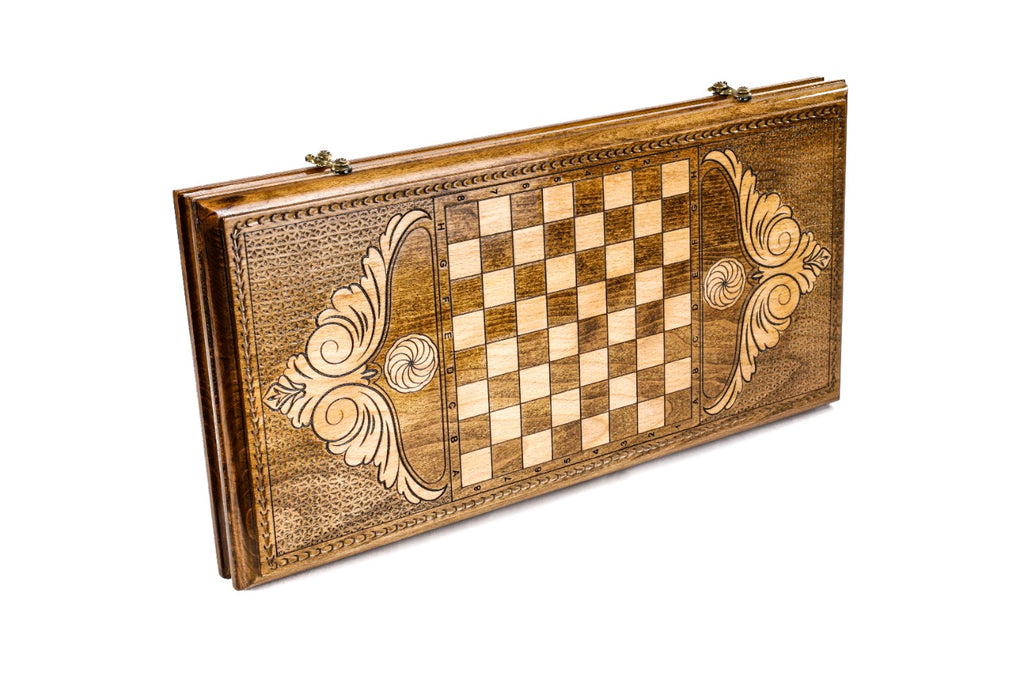 Handmade Wooden Backgammon Set with Hayastan, 50 cm - photo 4