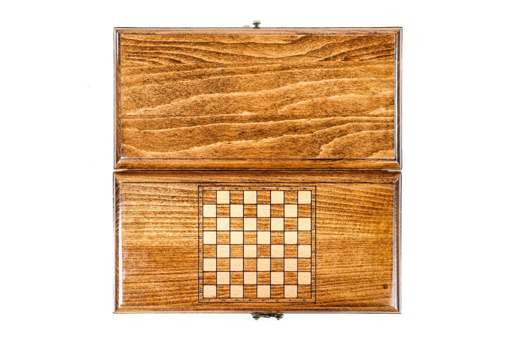 Handmade Wooden Backgammon Set, Classic Board, 30 cm - photo 11