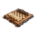 Handmade Wooden Chess and Backgammon Set with Mount Ararat, 30 cm (Model 31352)