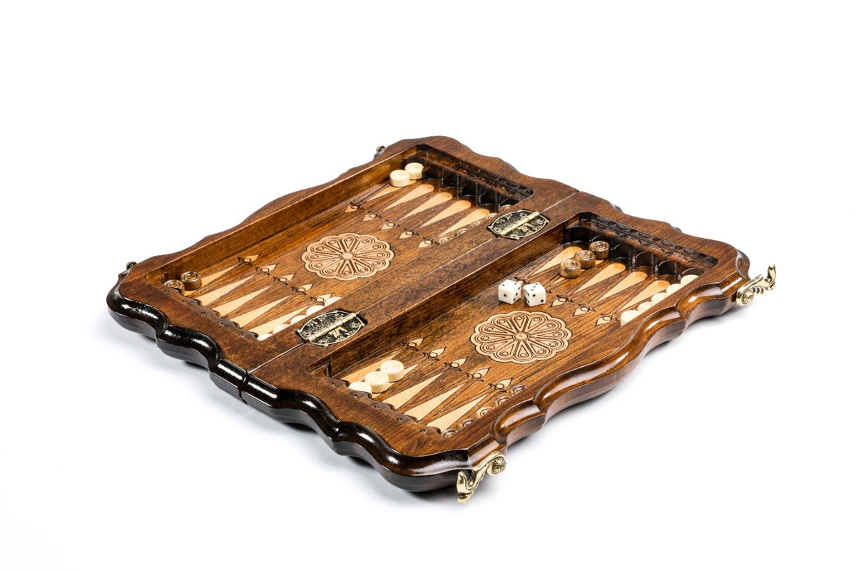 Handmade Wooden Chess and Backgammon Set with Mount Ararat, 30 cm - photo 3
