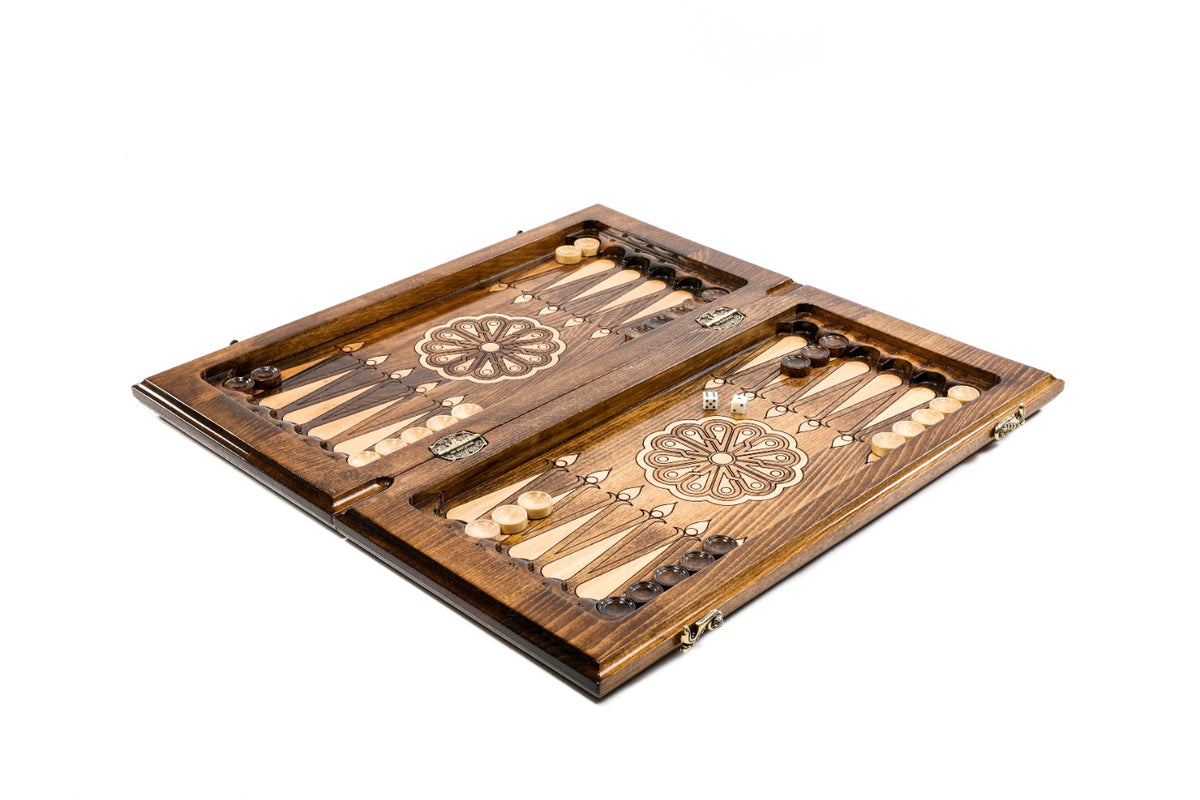 Handmade Wooden Chess and Backgammon Set with Mount Ararat, 50 cm - photo 3
