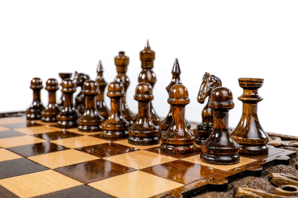 Handmade Wooden Chess and Backgammon Set with Mount Ararat, 50 cm - photo 8