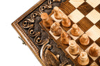 Handmade Wooden Chess and Backgammon Set with Mount Ararat, 50 cm - photo 11
