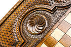 Handmade Wooden Backgammon Set with Etchmiadzin Cathedral, 60 cm - photo 10