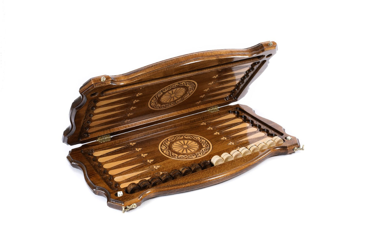 Handmade Wooden Backgammon Set with Geghard Monastery, 60 cm - photo 5