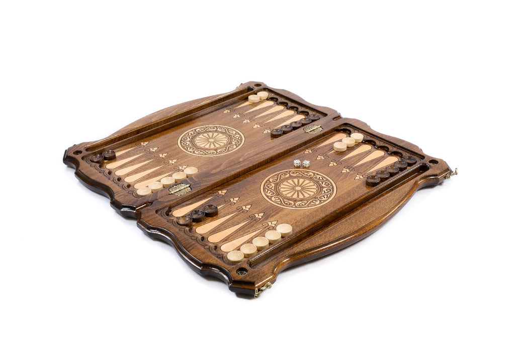 Handmade Wooden Backgammon Set with Geghard Monastery, 60 cm - photo 3