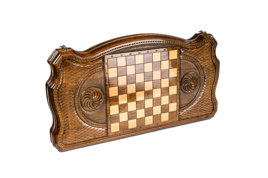 Handmade Wooden Backgammon Set with Geghard Monastery, 60 cm - photo 4