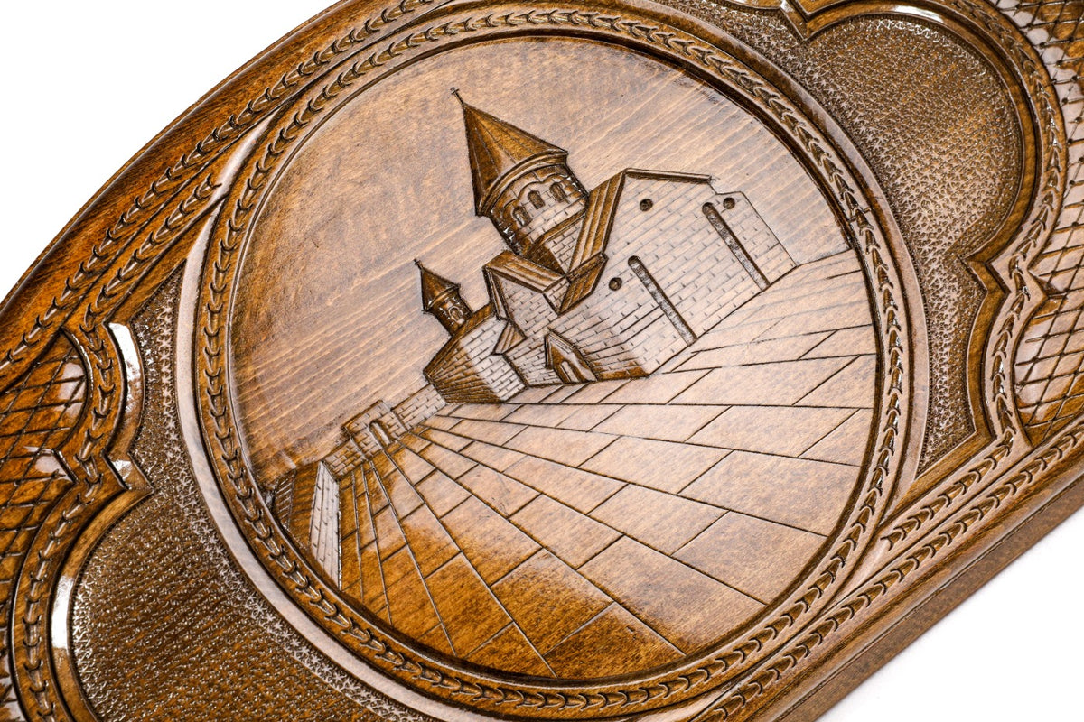 Handmade Wooden Backgammon Set with Geghard Monastery, 60 cm - photo 2