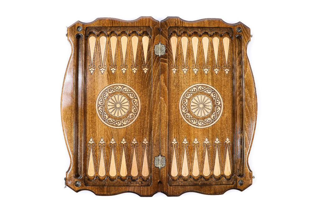 Handmade Wooden Backgammon Set with Geghard Monastery, 60 cm - photo 12