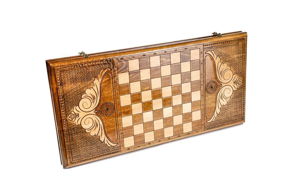 Handmade Wooden Backgammon Set with Hayastan, 60 cm - photo 4