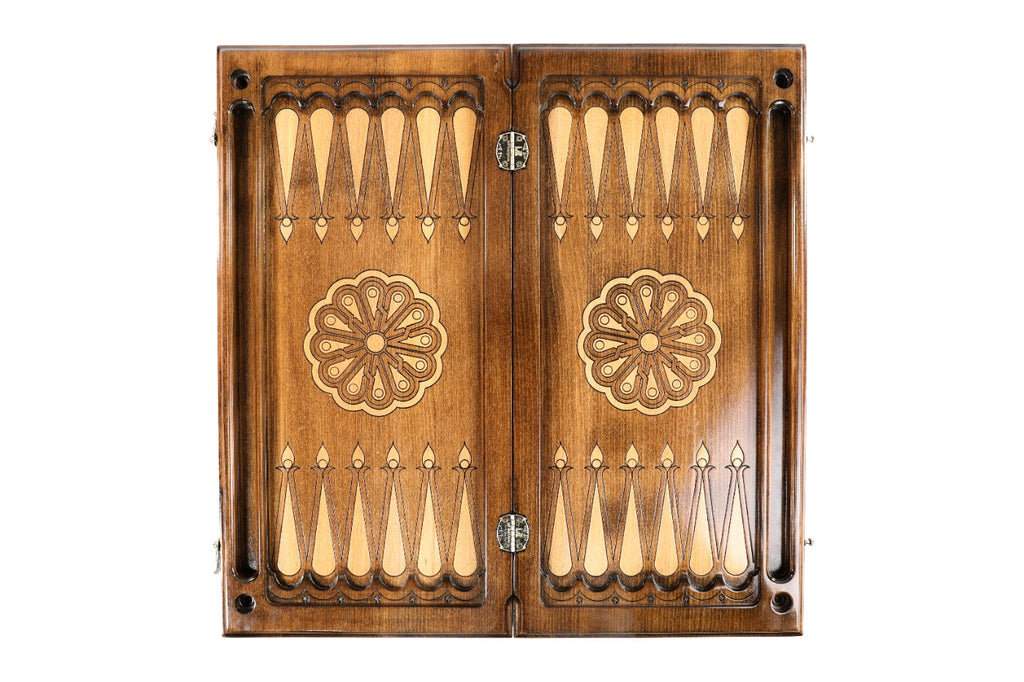 Handmade Wooden Two-Sided Backgammon Set with Artsakh Monument and Gandzasar, 60 cm - photo 12