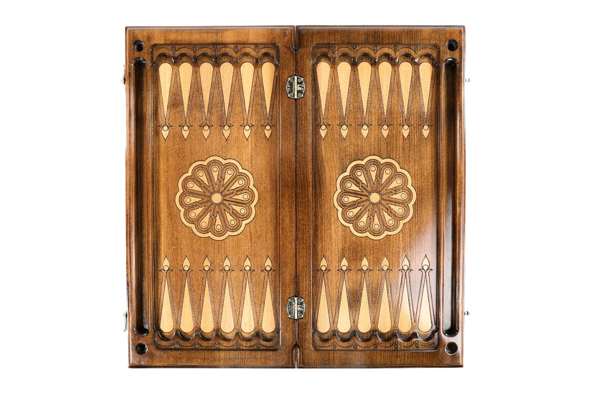 Handmade Wooden Two-Sided Backgammon Set with Artsakh Monument and Gandzasar, 60 cm - photo 12