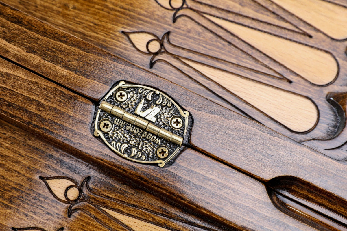 Handmade Wooden Two-Sided Backgammon Set with Artsakh Monument and Gandzasar, 60 cm - photo 10