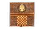 Handmade Wooden Backgammon Set with Argentine Coat of Arms, 30 cm - photo 11