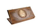 Handmade Wooden Backgammon Set with Argentine Coat of Arms, 50 cm