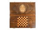 Handmade Wooden Backgammon Set with Argentine Coat of Arms, 50 cm - photo 11