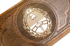 Handmade Wooden Backgammon Set with Argentine Coat of Arms, 50 cm - photo 2