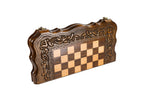 Handmade Wooden Chess and Backgammon Set with Contour Outline, 50 cm - photo 6