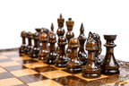Handmade Wooden Chess and Backgammon Set with Contour Outline, 50 cm - photo 8