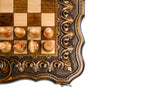 Handmade Wooden Chess and Backgammon Set with Armenian Ornament, 50 cm - photo 9