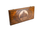 Handmade Wooden Backgammon Set with Church of St. Gayane, 60 cm - photo 6