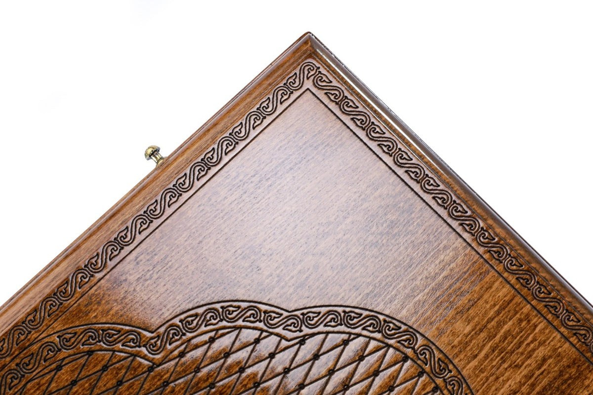 Handmade Wooden Backgammon Set with Church of St. Gayane, 60 cm - photo 7