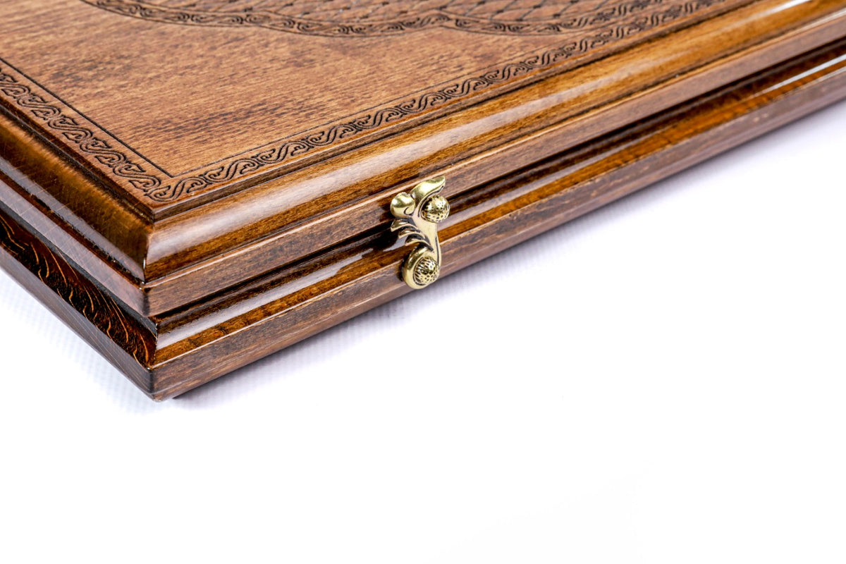 Handmade Wooden Backgammon Set with Church of St. Gayane, 60 cm - photo 8