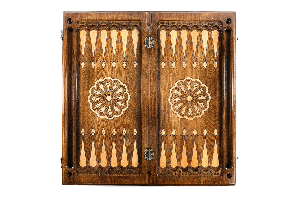 Handmade Wooden Backgammon Set with Church of St. Gayane, 60 cm - photo 12