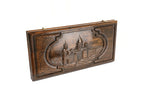 Handmade Wooden Backgammon Set with Etchmiadzin Cathedral, 60 cm - photo 6