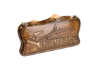 Handmade Wooden Backgammon Set with Khor Virap Monastery, Hayastan and Ararat Outline, 40 cm - photo 2