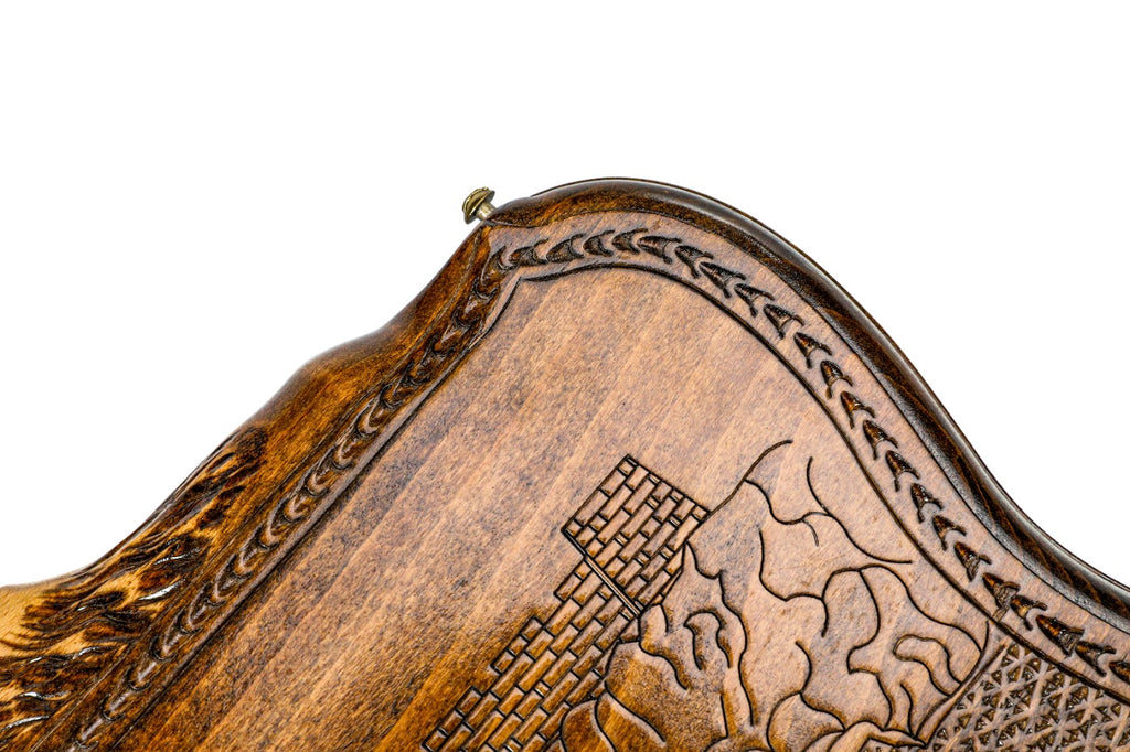 Handmade Wooden Backgammon Set with Khor Virap Monastery, Hayastan and Ararat Outline, 40 cm - photo 10