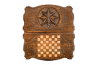 Handmade Wooden Backgammon Set with Octagram, 60 cm - photo 11