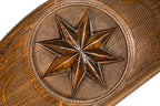 Handmade Wooden Backgammon Set with Octagram, 60 cm - photo 2