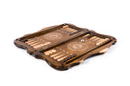 Handmade Wooden Backgammon Set with Armenian Coat of Arms and Ararat Outline, 60 cm - photo 3