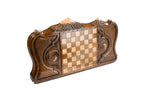 Handmade Wooden Backgammon Set with Armenian Coat of Arms and Ararat Outline, 60 cm - photo 4