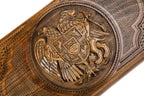 Handmade Wooden Backgammon Set with Armenian Coat of Arms, 60 cm - photo 2