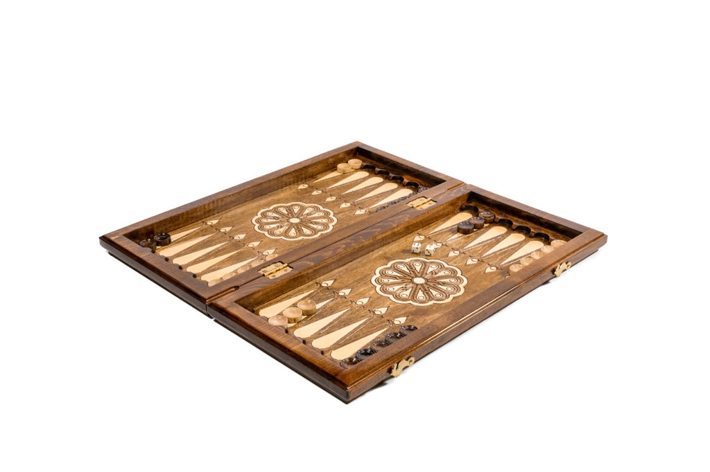 Handmade Wooden Backgammon Set with Mount Ararat, 50 cm - photo 5