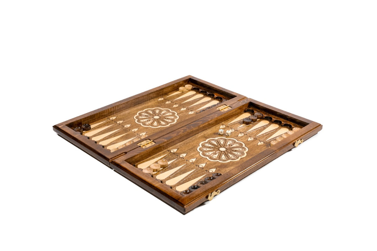 Handmade Wooden Backgammon Set with Mount Ararat, 50 cm - photo 5
