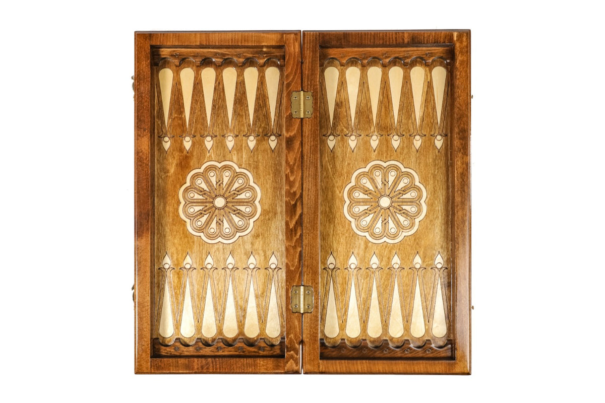 Handmade Wooden Backgammon Set with Mount Ararat, 50 cm - photo 12