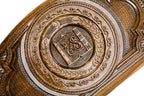 Handmade Wooden Backgammon Set with Chechen Coat of Arms, 60 cm - photo 2