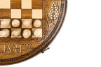 Handmade Wooden Circular Chess Set, 40 cm - photo 9