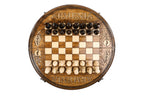 Handmade Wooden Circular Chess Set, 40 cm - photo 10